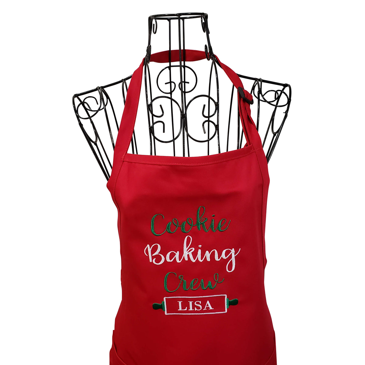 Gingerbread Cookie Baking Crew Custom Christmas Aprons