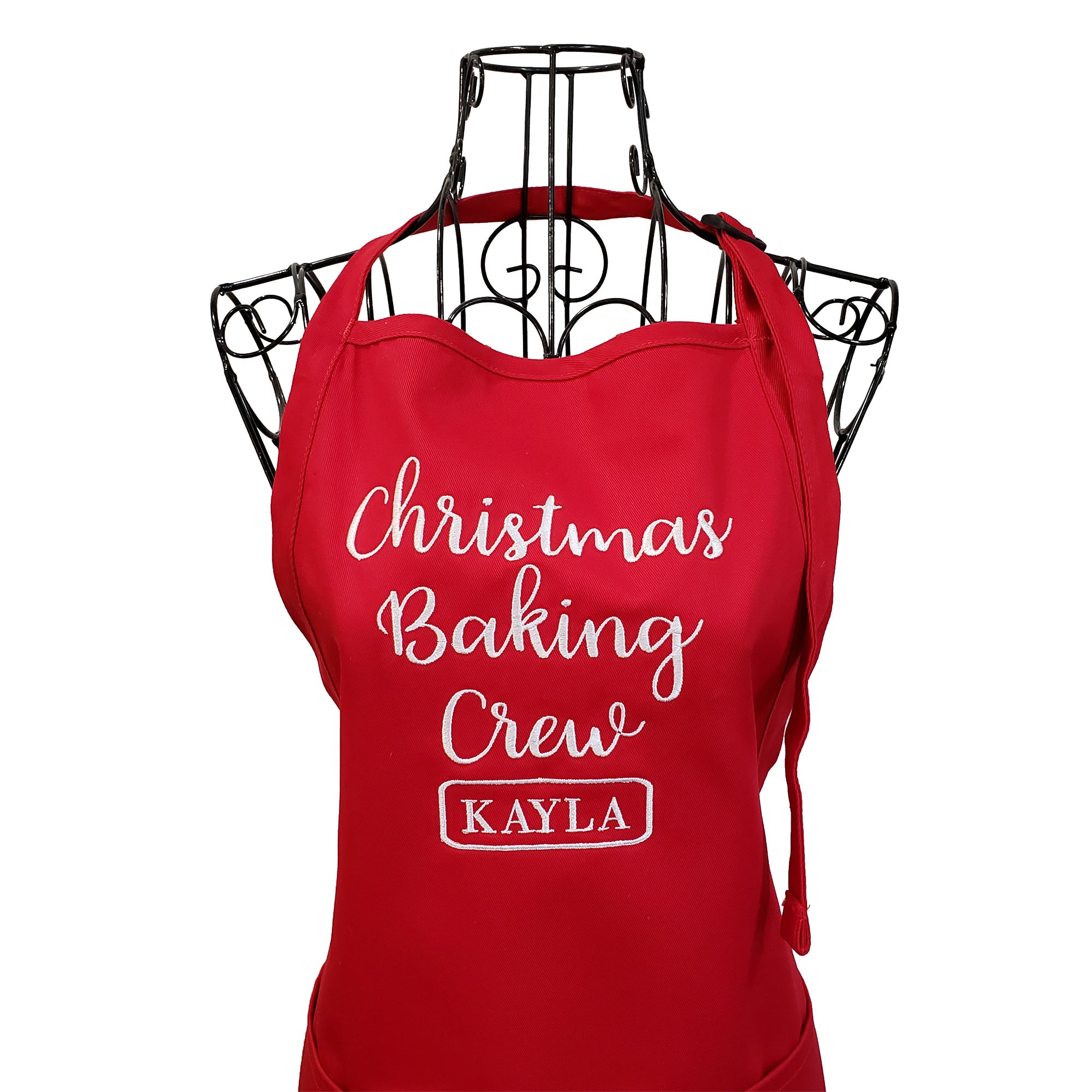 Personalized Christmas Baking Apron for Women Men - Chef Apron